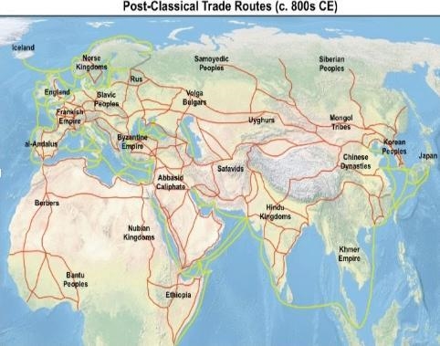 QUICK PLEASE! Which of these post-classical civilizations is MOST directly related-example-1