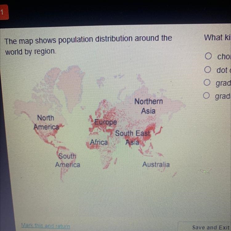 What kind of map is this? O choropleth Odot density O graduated point O graduated-example-1