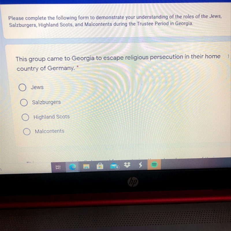 1 point This group came to Georgia to escape religious persecution in their home country-example-1