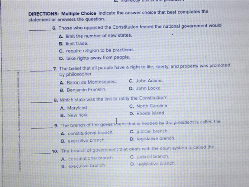 If you don’t know all of the questions that’s fine, just say the ones you know and-example-1