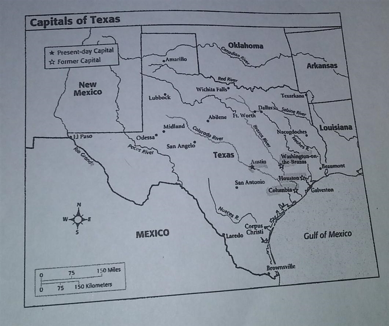 7TH GRADE HISTORY ::: 20 points 1 QUESTION Which capitol was located nearest the frontier-example-1