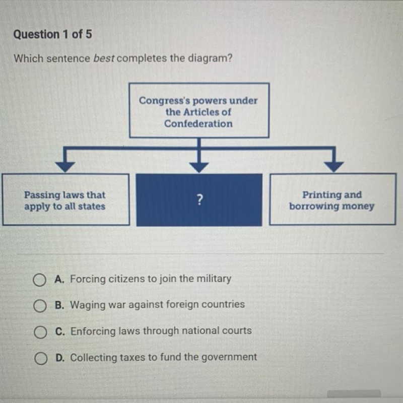 Which sentence best completes the diagram? :)-example-1