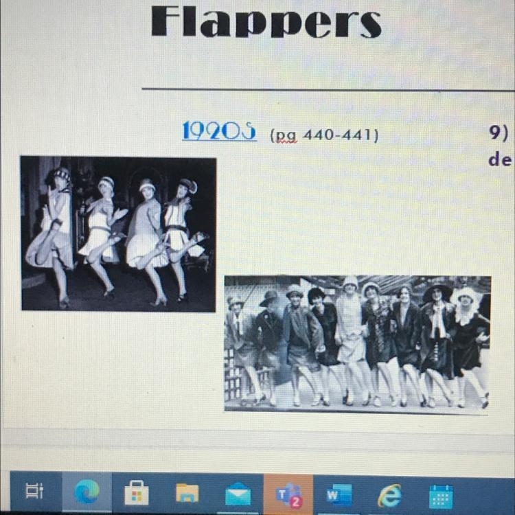 In what way do these images demonstrate the idea of a flapper in the 20s?-example-1