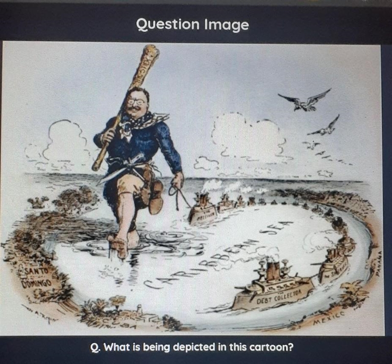 What is being depicted in the cartoon ​-example-1