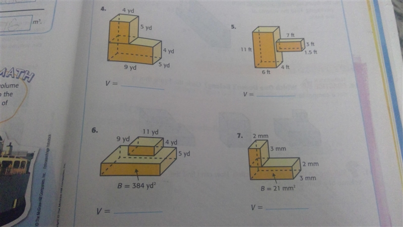 Find the volume of the composite figures please. There are 4 but you don't have to-example-1