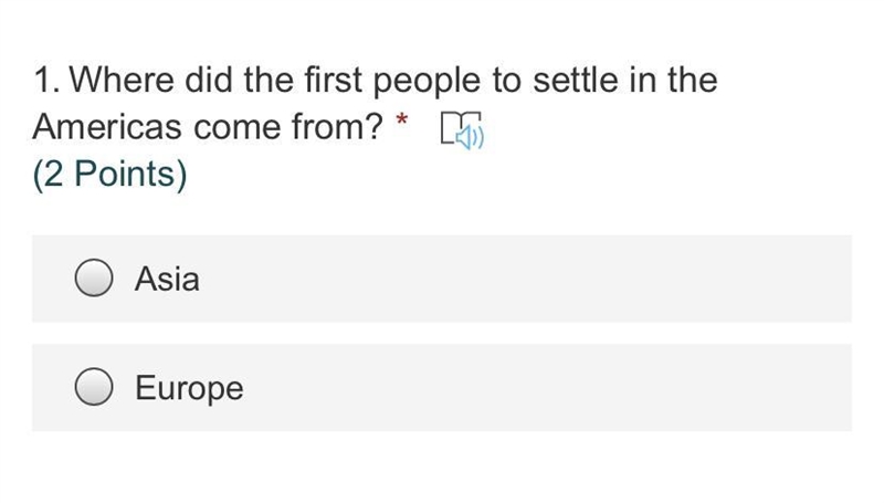 Where did the first people go settle in the America’s come from-example-1