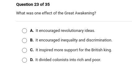 What was one effect of the great awakening? Please explain your answer and have source-example-1