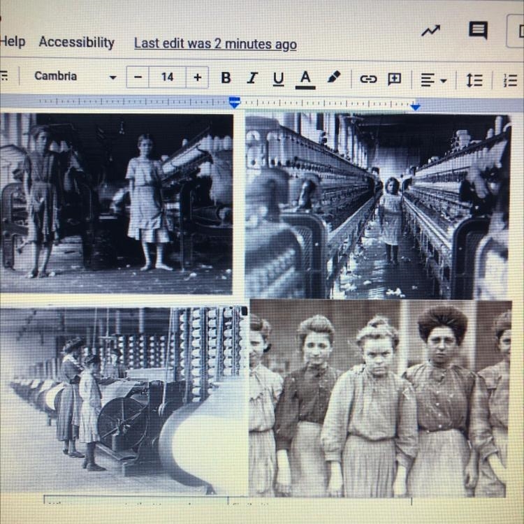 What do these images tell you about the women/girls who worked in the mills?-example-1