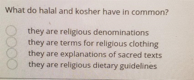 What do halal and kosher have in common? (multiple choice)​-example-1