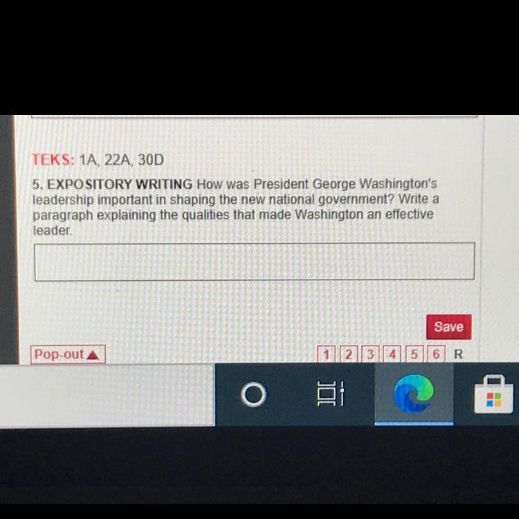 How was President George Washingtons leadership important in shaping the new national-example-1