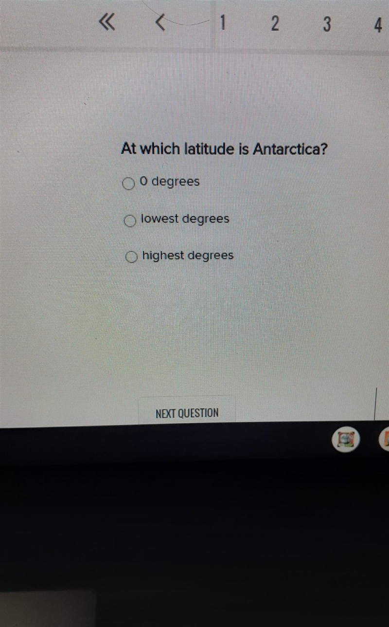 At which latitude is Antarctica picture shown above​-example-1