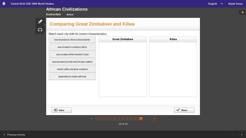 Match each city with its correct characteristics-example-1