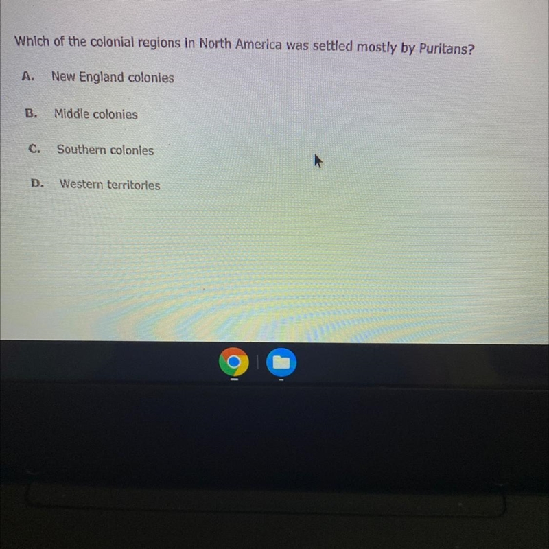 What colonial regions in North America was settled mostly by Puritans?-example-1