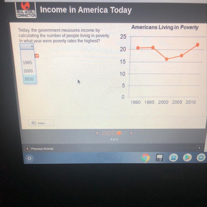 Е Income in America Today REAL-WORLD CONNECTION Ins 00% Americans Living in Poverty-example-1