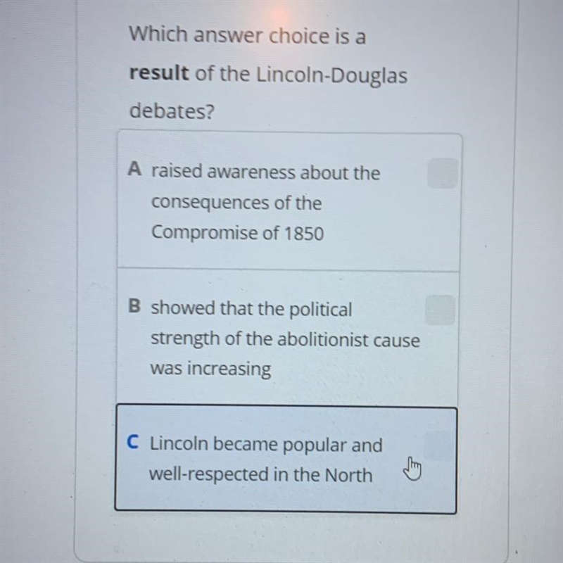 (Civil war ) multiple choice ( in photo) (8 points)-example-1