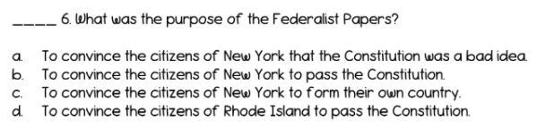 What was the purpose of the Federalist Papers?-example-1