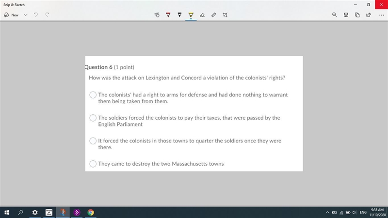 How was the attack on Lexington and concord a violation of the colonist rights?-example-1