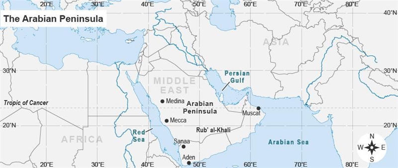 Based on Medina’s absolute location of 24ºN, 35ºE, what is most likely the climate-example-2