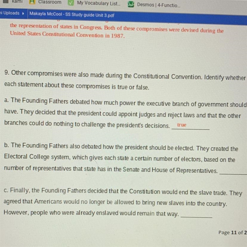 Letters b and c are thy true or false please help me-example-1