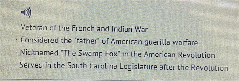 All of these are describing which famous South Carolinian? A) John Rutledge B) Henry-example-1