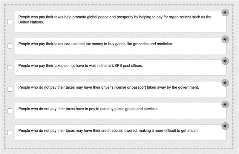 Choose the three reasons why people pay their taxes.-example-1