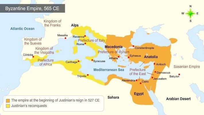 Which of the following cities was known as the Byzantine Empire’s economic and religious-example-1