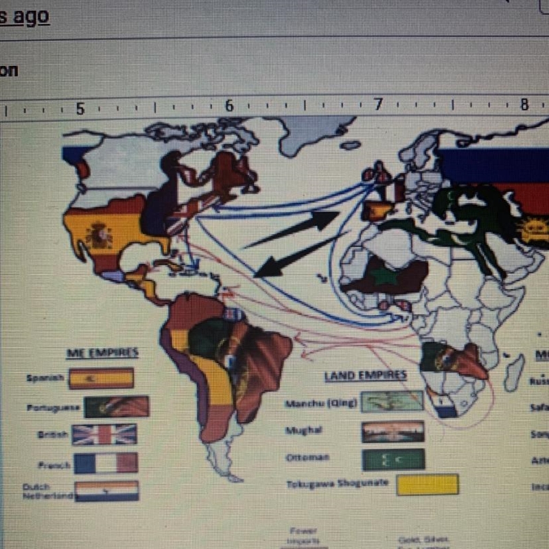 Can someone please help me find out what trade route from the Triangular Trade is-example-1