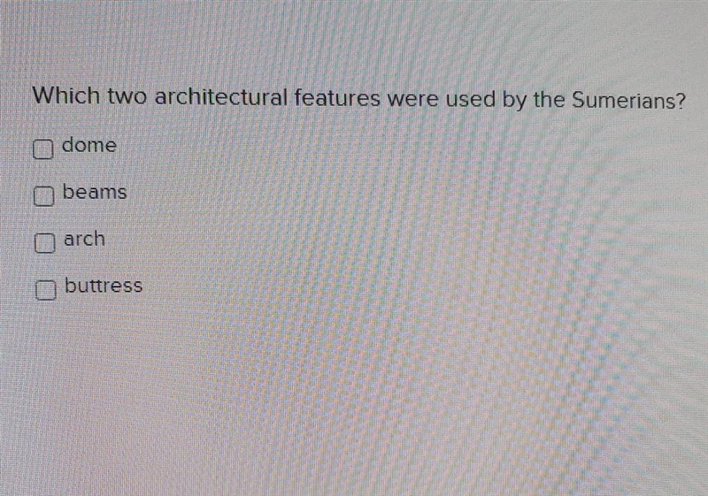 HELP DUE TODAY ANSWER IF YOu KNOw FOR SURE!! Which two architectural features were-example-1