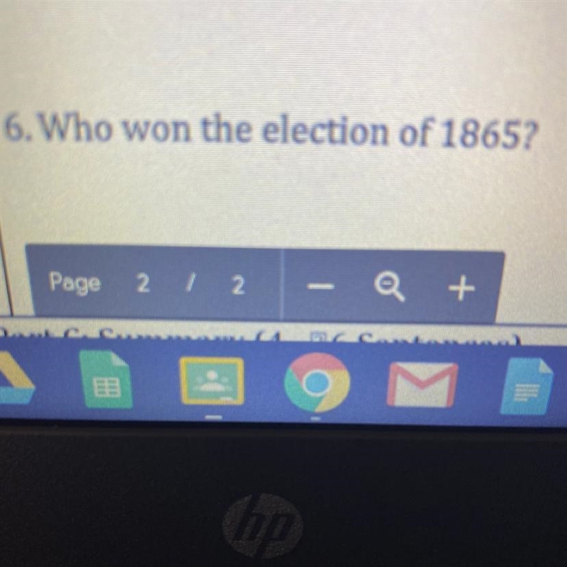 Who won the election in 1865-example-1