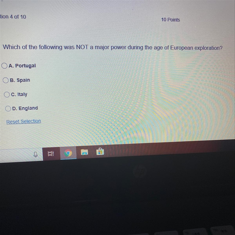 Which of the following was NOT a major power during the age of European exploration-example-1