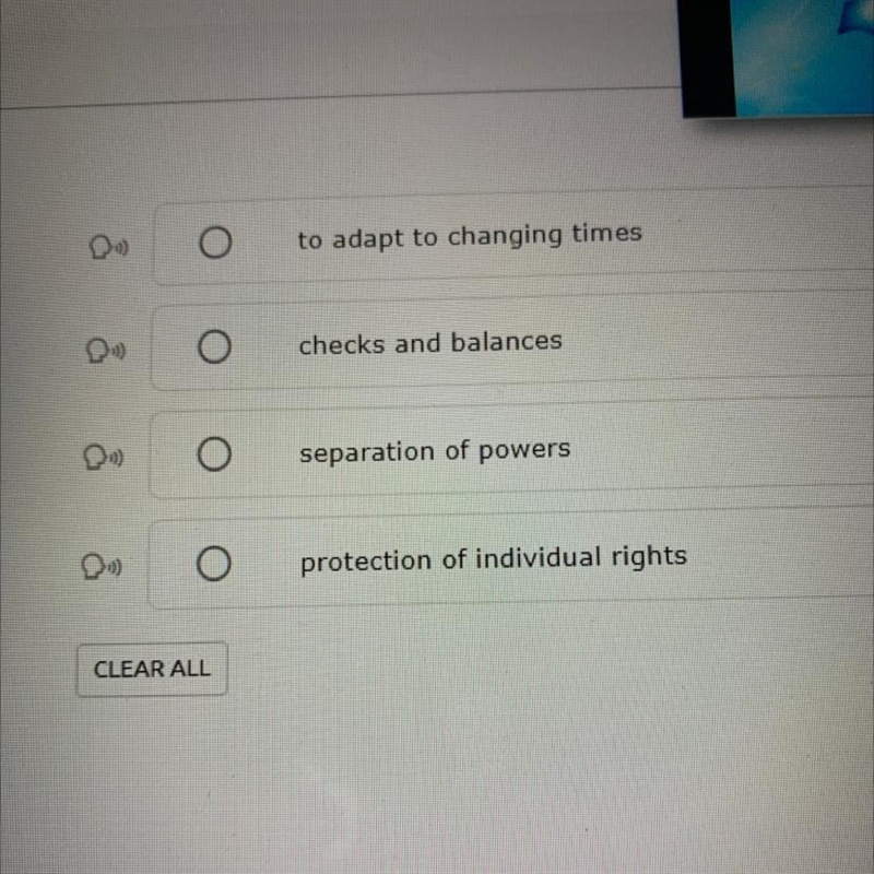 -The amending process was included in the U.S. Constitution to provide-example-1