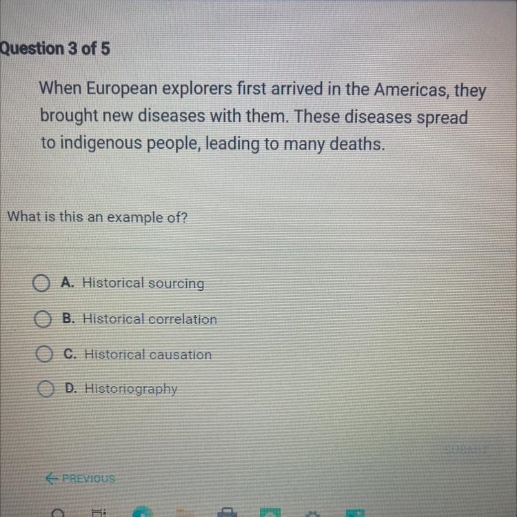 Please Help ASAP When European explorers first arrived in the Americas, they brought-example-1