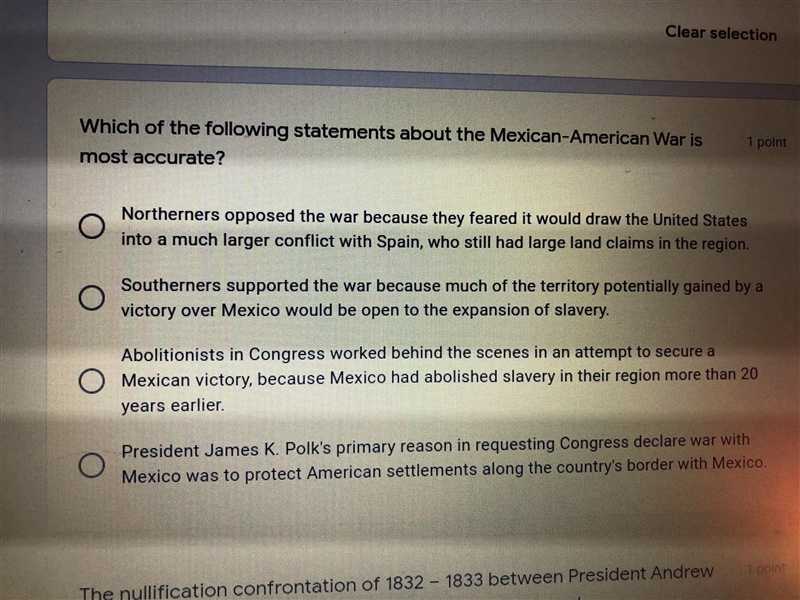 Which of the following statements about the Mexican-American War is most accurate-example-1