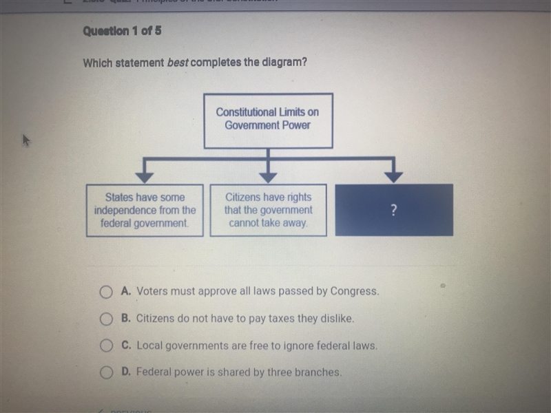 Which statement best completes the diagram?-example-1