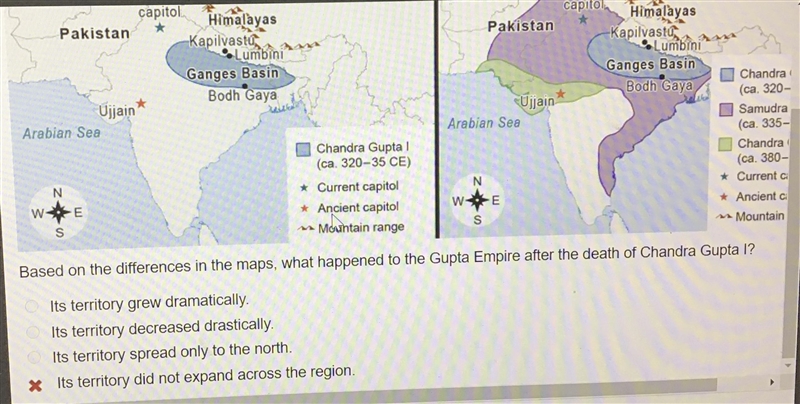 Gupta Empire. Question and answers below. Thanks-example-1