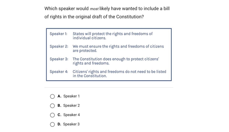 Pls help asap!! ⚠️⚠️ Which speaker would most likely have wanted to include a bill-example-1