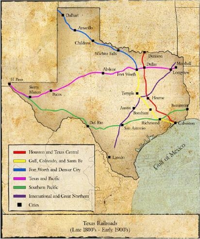 Using the map above, explain why the population of Fort Worth increased from 500 people-example-1