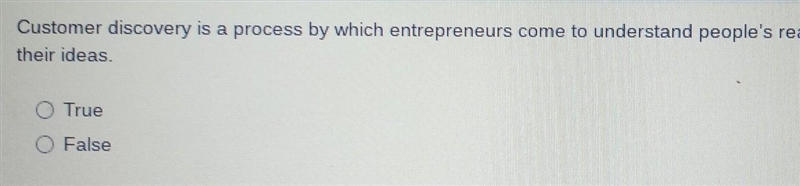 customer Discovery is a process is which by which entrepreneurs come to understand-example-1