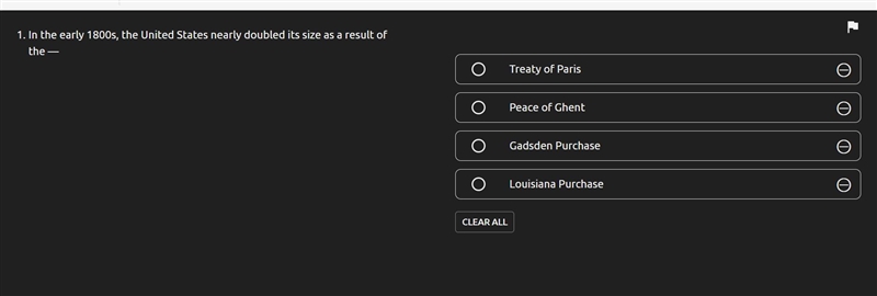 In the early 1800s, the United States nearly doubled its size as a result of the — Treaty-example-1