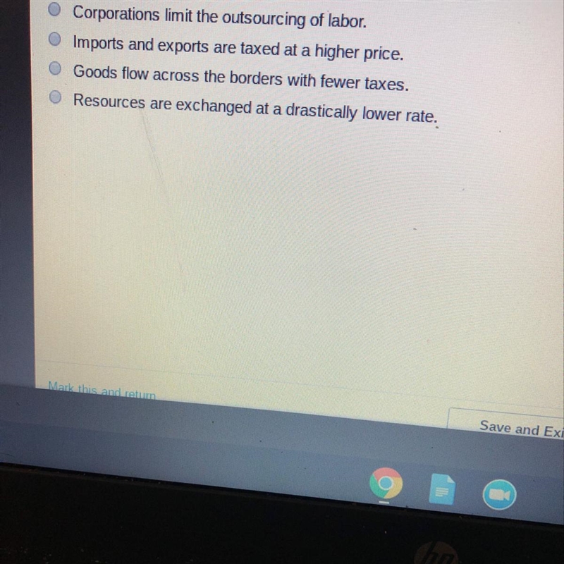 Which statement reflects an outcome of the North American Free Trade Agreement?-example-1