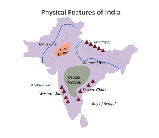 Hinduism originated in which region shown on the map? A. on the Deccan Plateau B. in-example-1