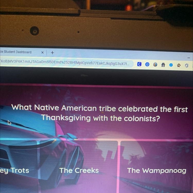 What Native American tribe celebrated the first Thanksgiving with the colonists?-example-1