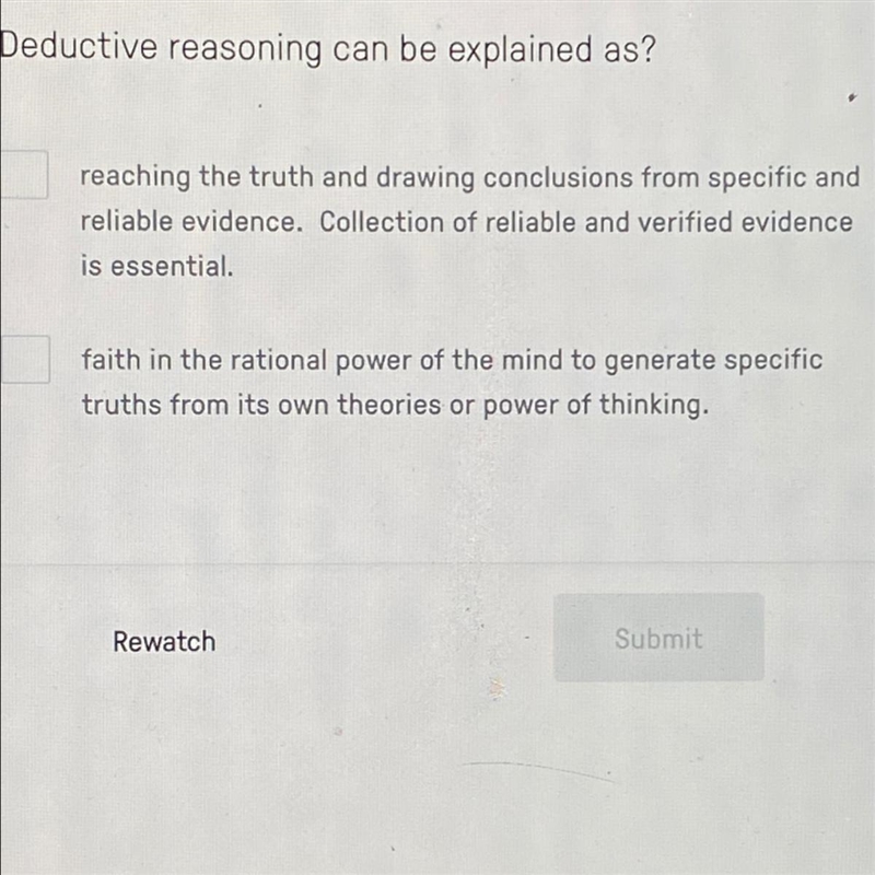 Deductive reasoning can be explained as?-example-1