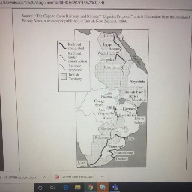 1. Evaluate the extent to which railroads affected the process of empire-building-example-1