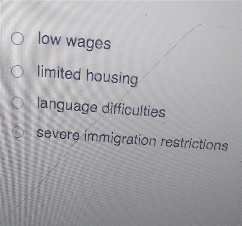 which obstacle did late 19th century Chinese immigrants to the United Stats experience-example-1