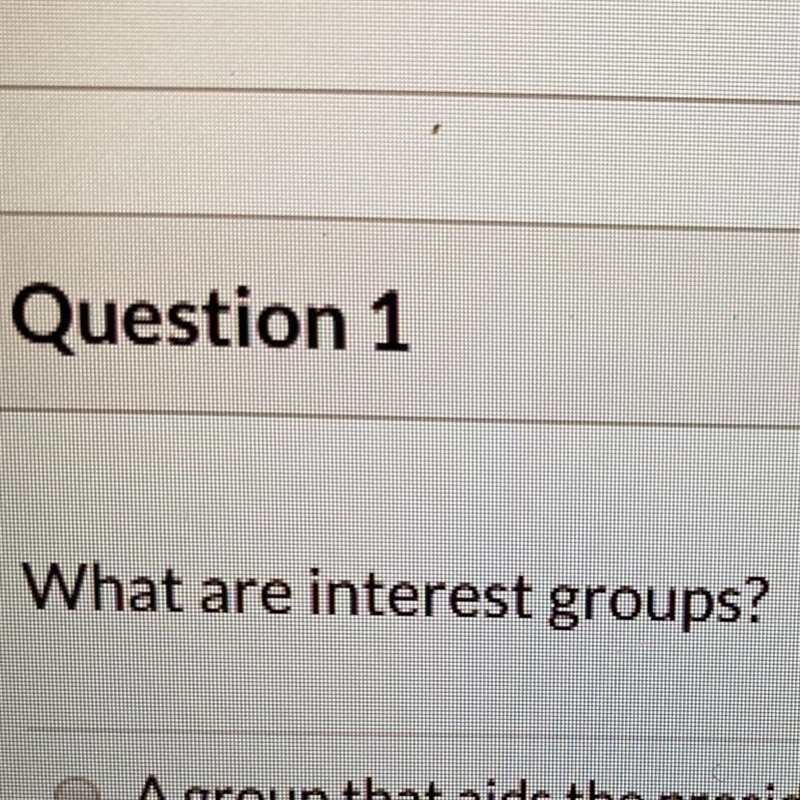 What are interest groups ?-example-1