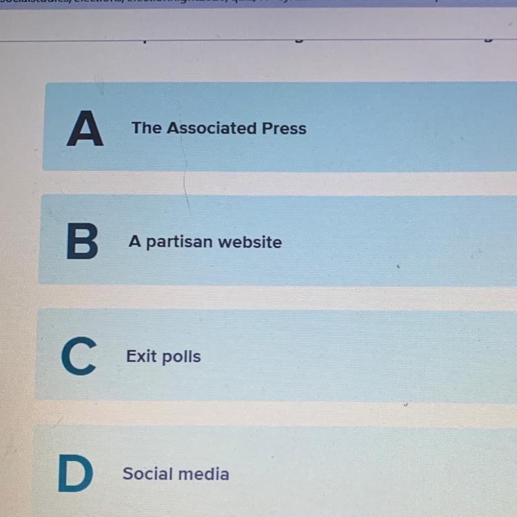 Which source is most likely to provide the most reliable updates about voting results-example-1