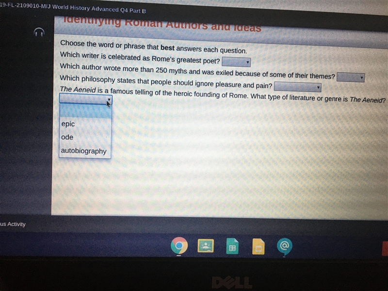 Choose the word or phrase that best answers each question. Need answer ASAP please-example-4