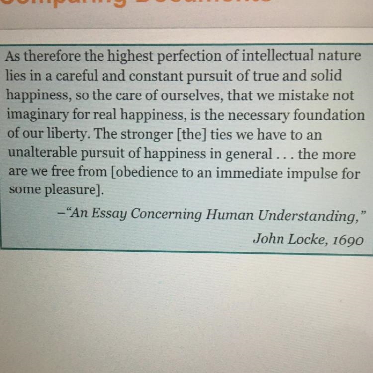 What idea does the Declaration of Independence share with this document? A. Both mention-example-1