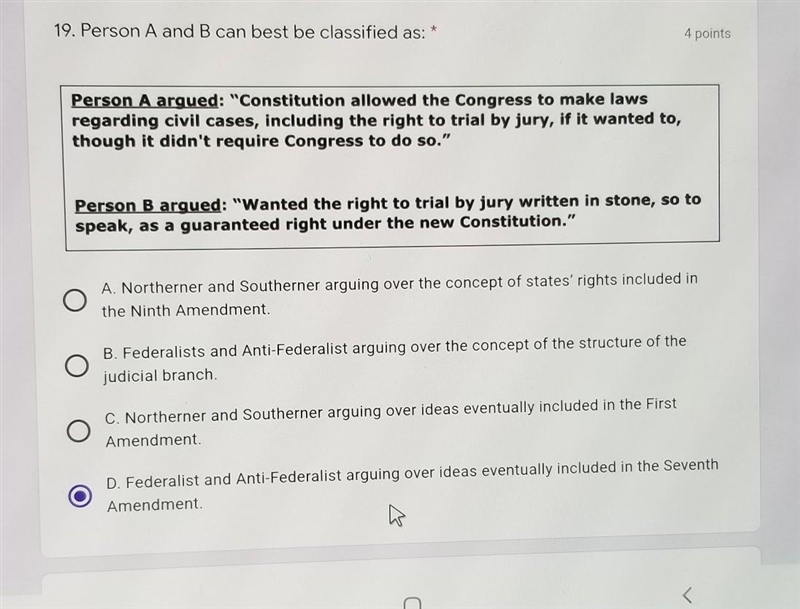 Person A and B can best be classified as: ​-example-1